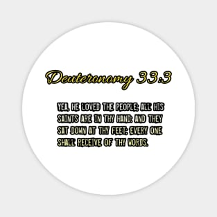 Deuteronomy 33:3 Magnet